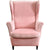 Housse de Fauteuil Crapaud Velours Rose | Housse Moderne