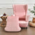 Housse de Fauteuil Crapaud Velours Rose | Housse Moderne