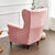 Housse de Fauteuil Crapaud Velours Rose | Housse Moderne