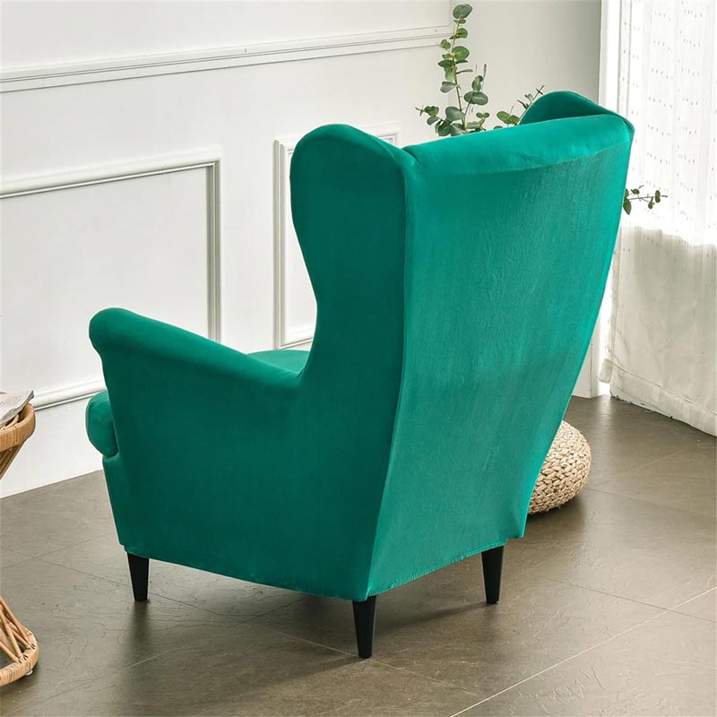 Housse de Fauteuil Crapaud Velours Vert