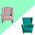 Housse de Fauteuil Crapaud Velours Vert | Housse Moderne