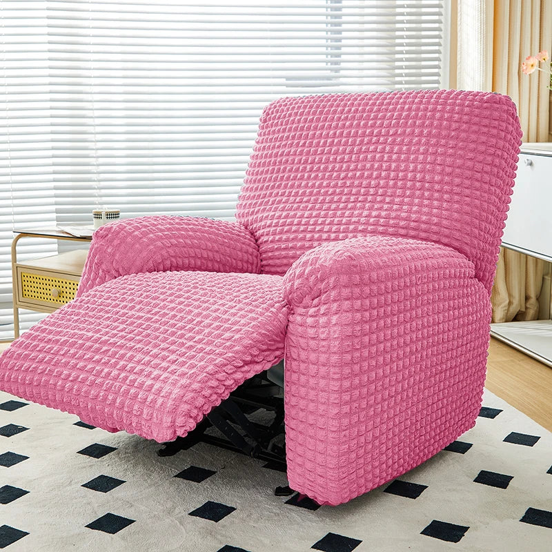 Housse de Fauteuil Relax – Seersucker Rose | Housse Moderne