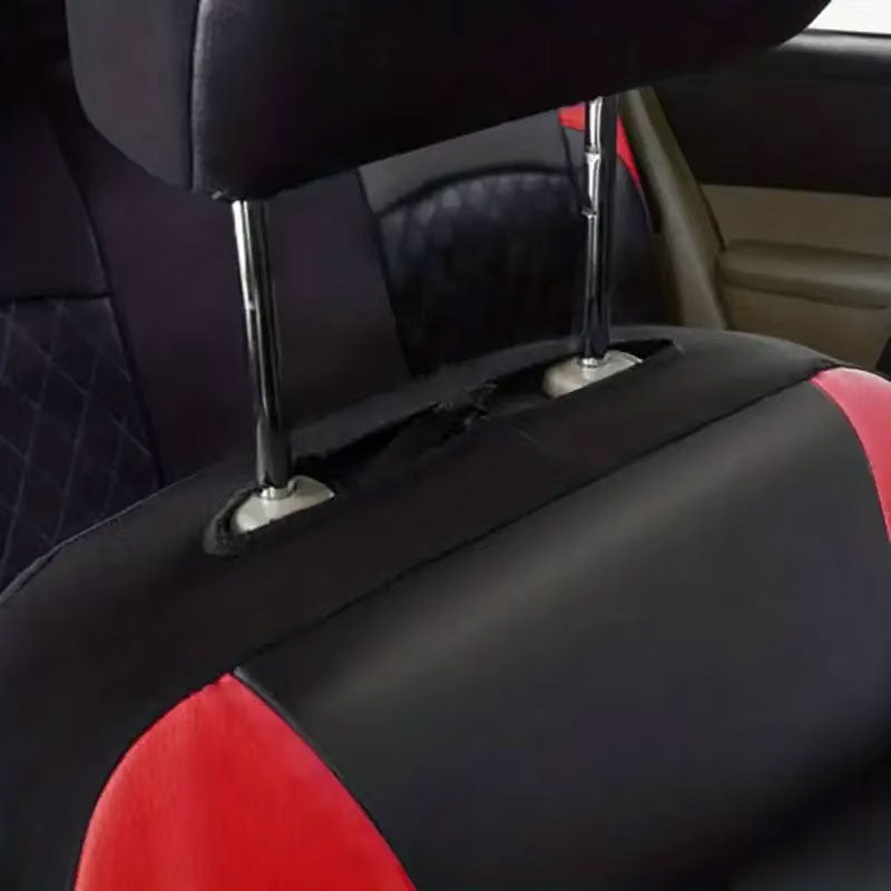 Housse de Protection Pour Siège de Voiture Noir et Rouge | Housse Moderne