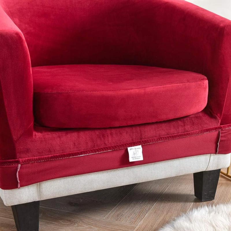 Housse Pour Fauteuil Cabriolet Rouge Velours