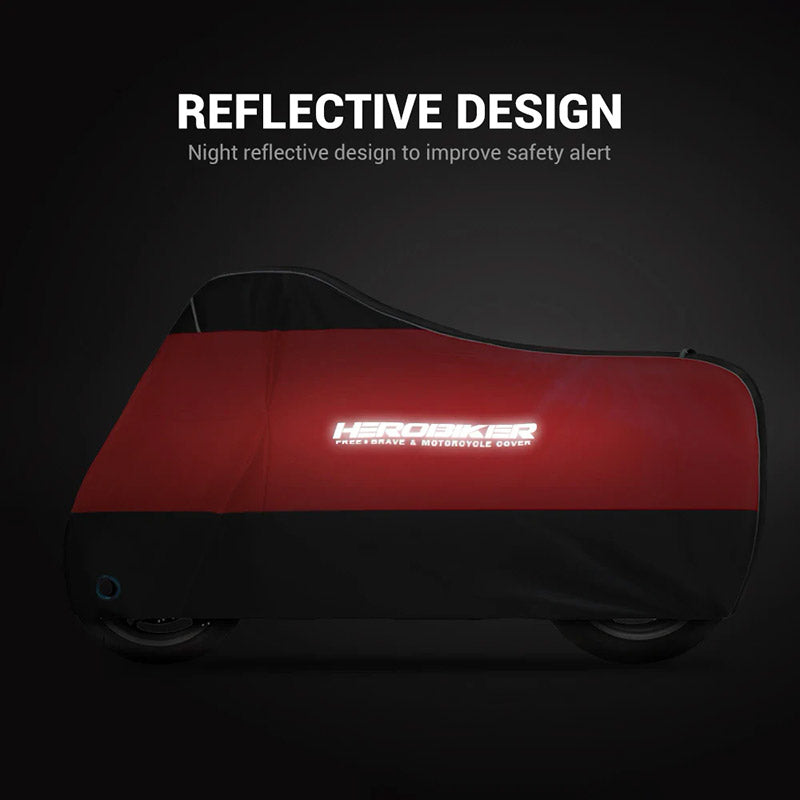 Housse Moto Extérieure Armotex Noir Et Rouge