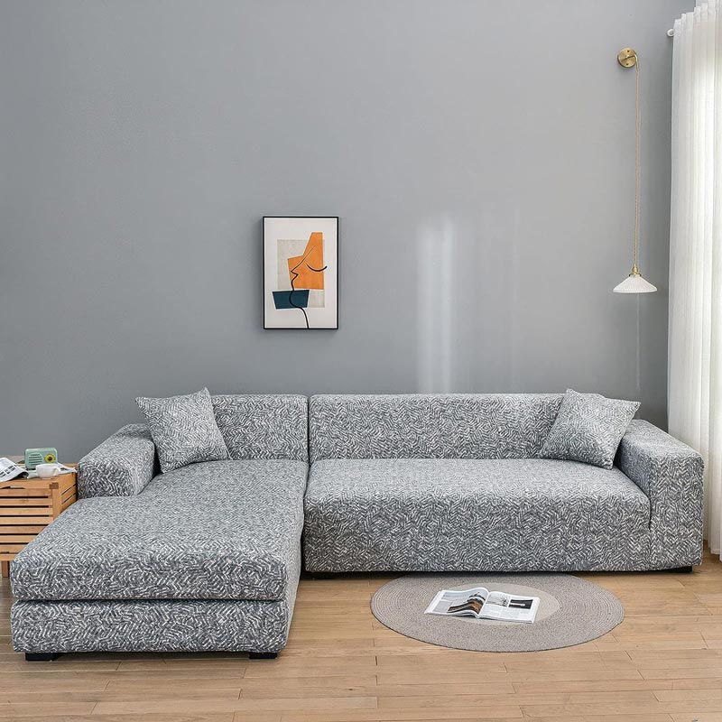 Housse Pour Canapé d&#39;angle Avec Méridienne | Housse Moderne