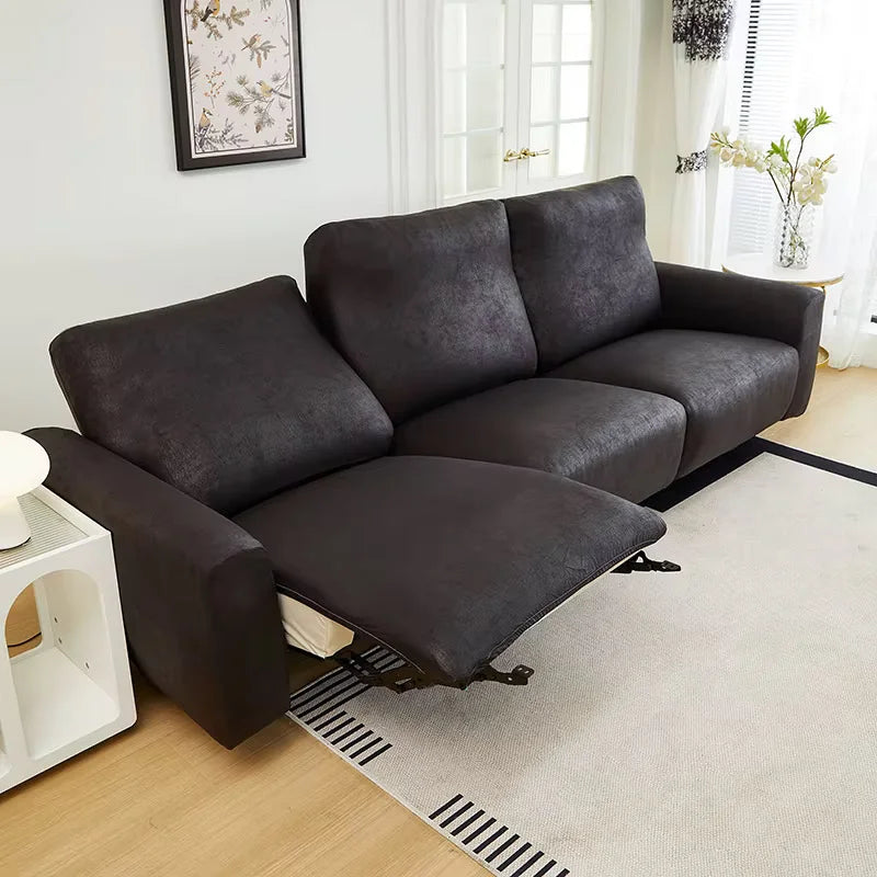 Housse de Fauteuil Relax En Similicuir Noir