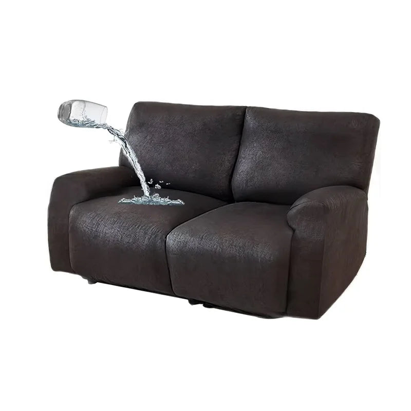 Housse de Fauteuil Relax En Similicuir Noir