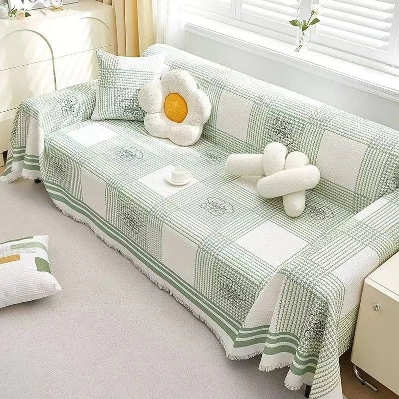 Jeté de Canapé Champolia Vichy | Housse Moderne