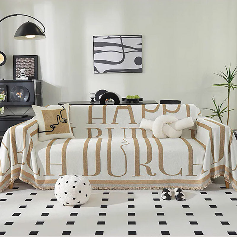 Jeté De Canapé Nubéa Beige | Housse Moderne