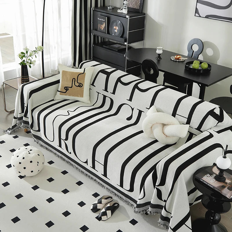 Jeté De Canapé Nubéa Blanc | Housse Moderne