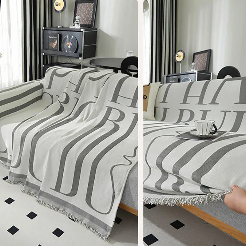 Jeté De Canapé Nubéa Grise | Housse Moderne