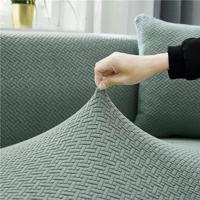 Housse de Canapé d&#39;Angle Vert Amande | Housse Moderne