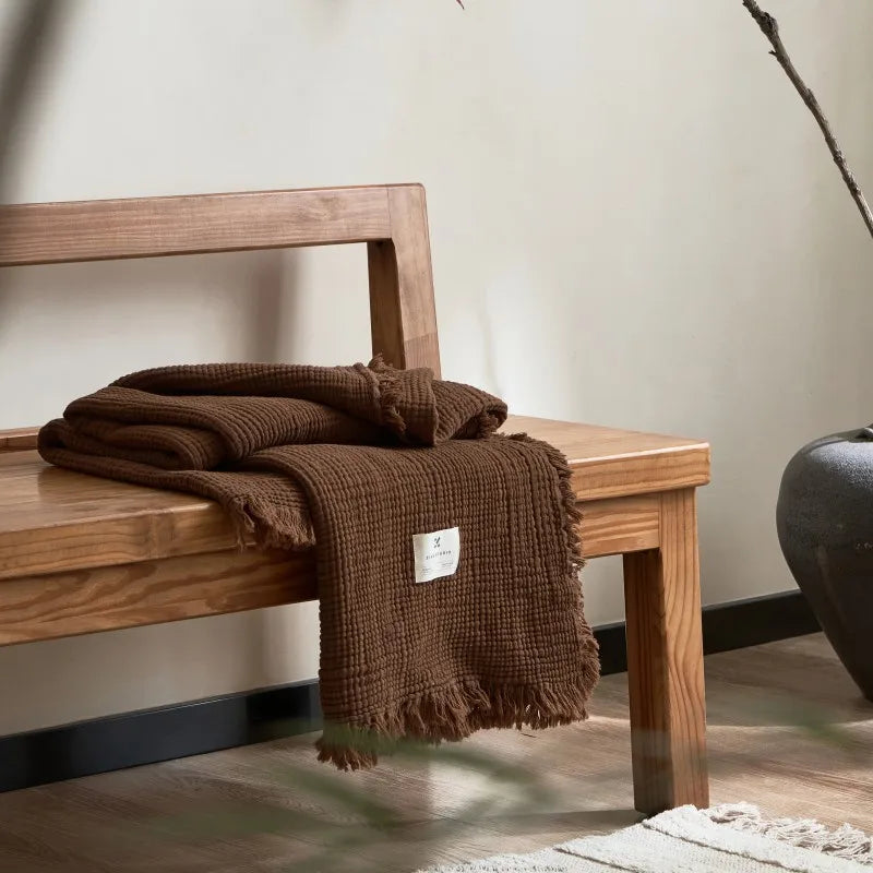 Plaid Canapé Marron | Housse Moderne