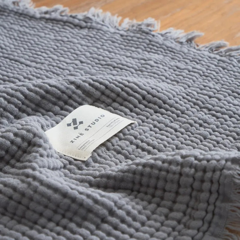 Plaid Gris Clair Pour Canapé | Housse Moderne