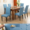 Housse de Chaise PU Cuir Bleu Ciel