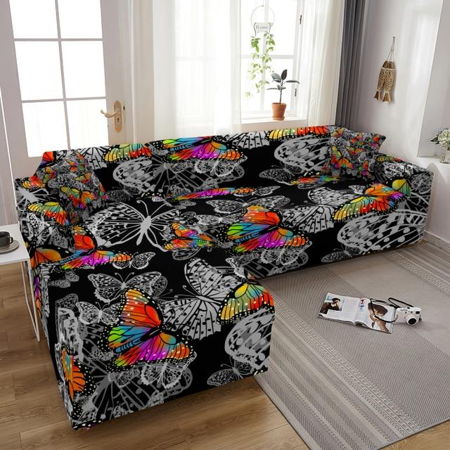 Housse de Canapé d&#39;Angle Butterfly | Housse Moderne