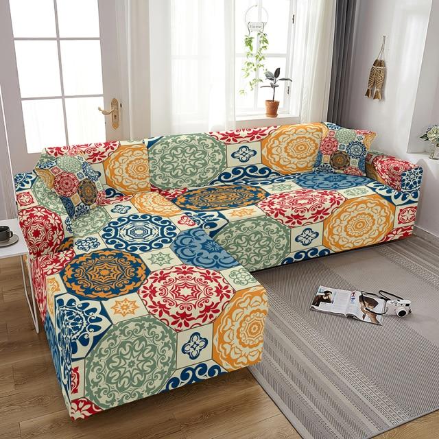 Housse de Canapé d&#39;Angle Hippie | Housse Moderne