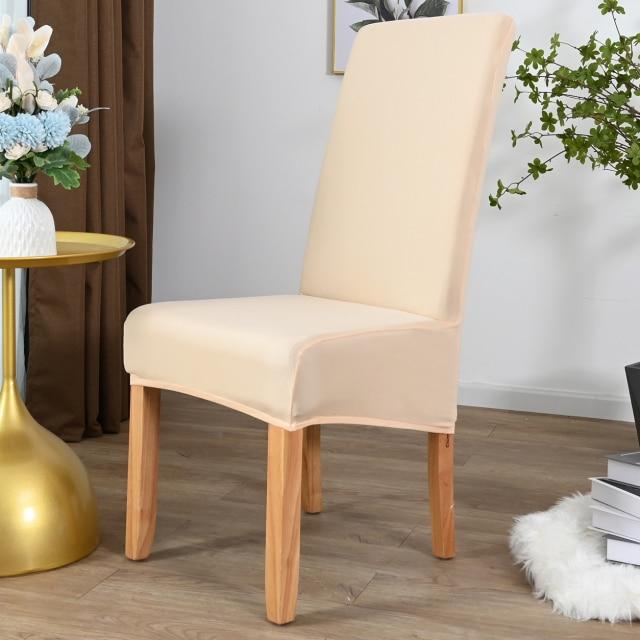 Housse de Chaise Grande Taille Beige | Housse Moderne