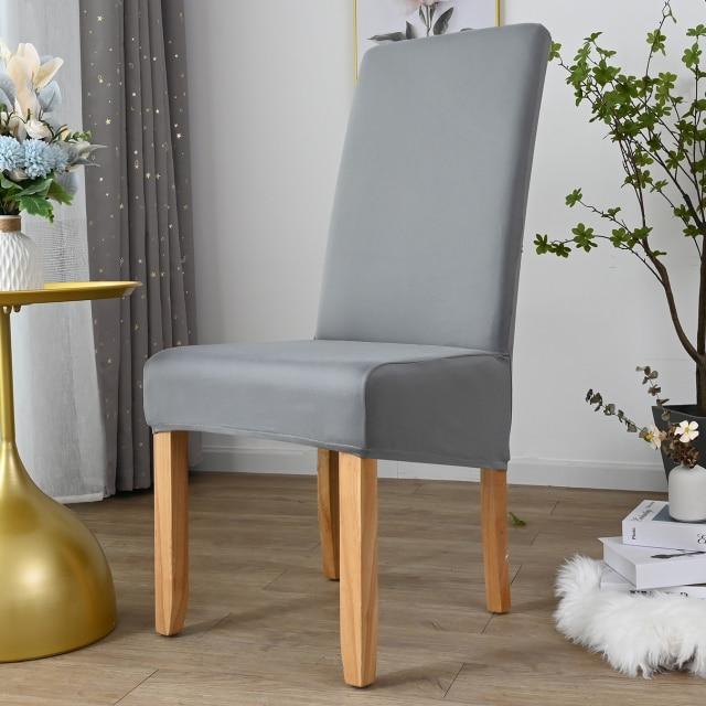 Housse de Chaise Grande Taille Gris | Housse Moderne