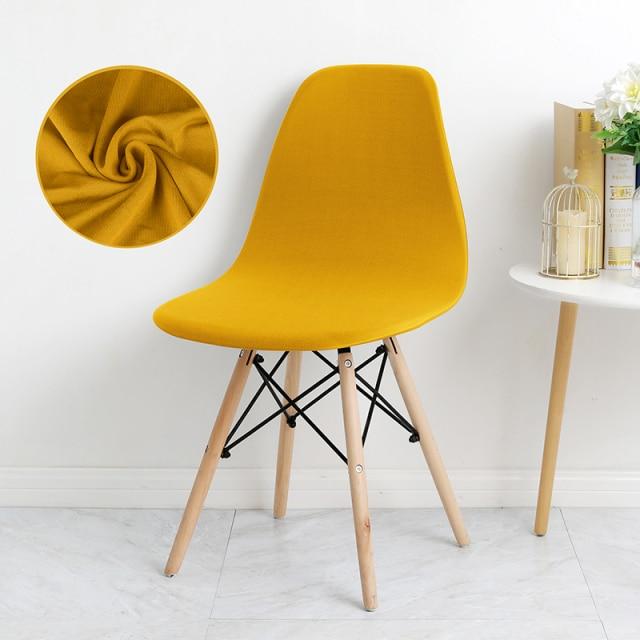 Housse de Chaise Scandinave Jaune | Housse Moderne