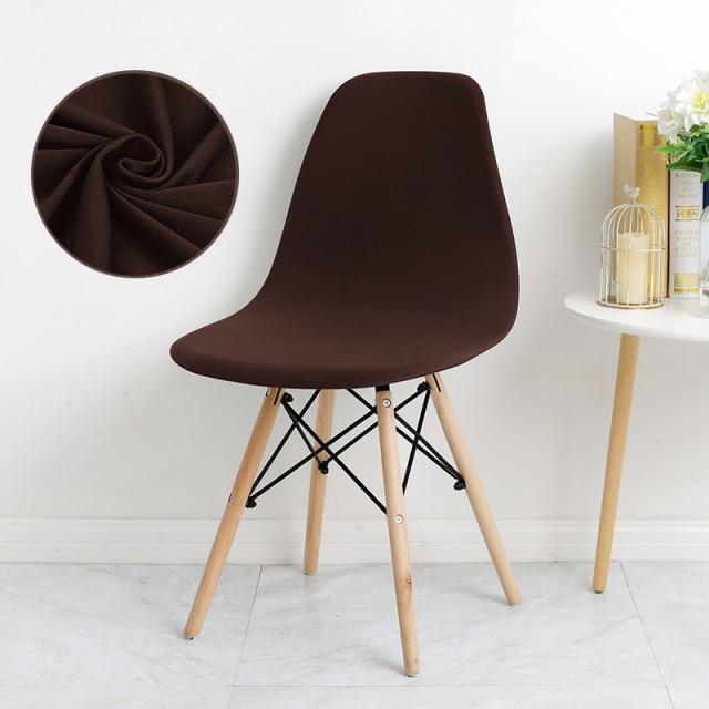 Housse de Chaise Scandinave Marron | Housse Moderne