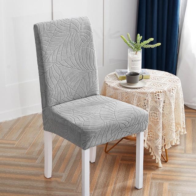 Housse de Chaise à Motifs Floraux Gris | Housse Moderne