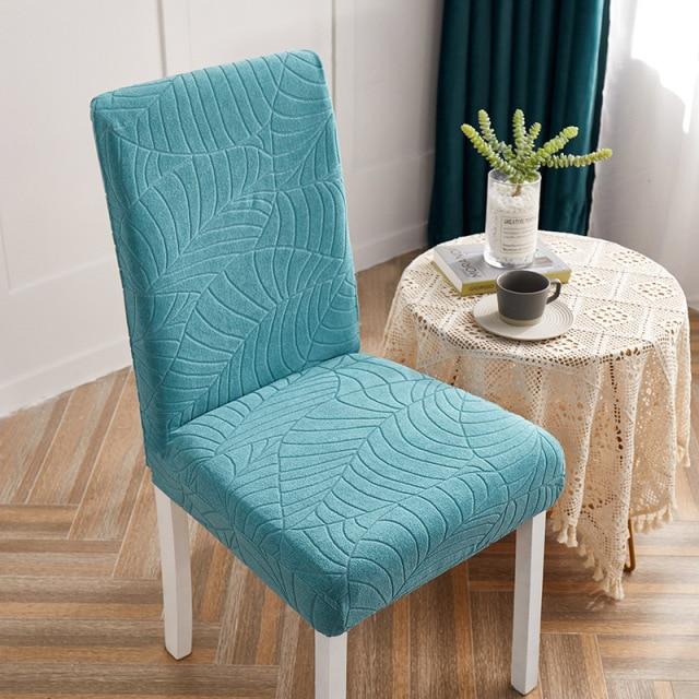 Housse de Chaise à Motifs Floraux Turquoise | Housse Moderne
