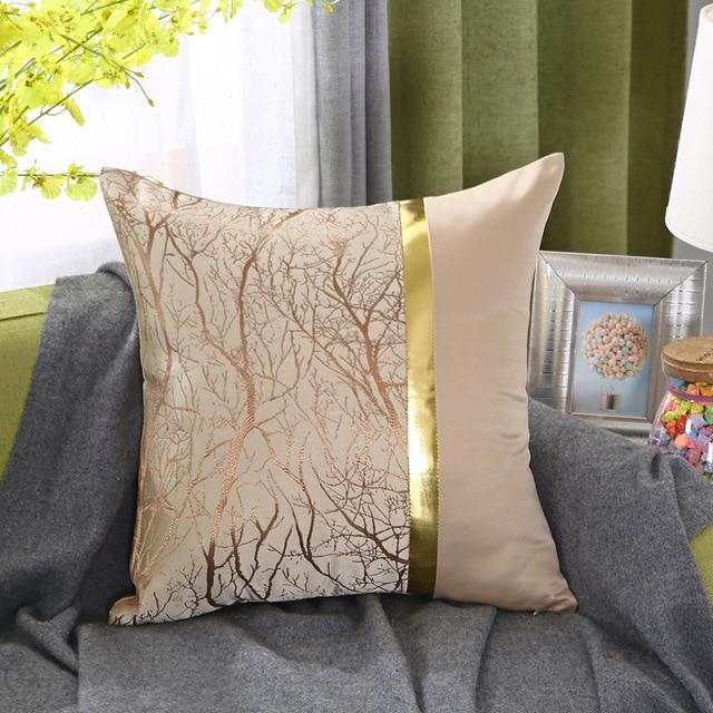 Housse de Coussin 45x45cm Royal en Soie Crème | Housse Moderne