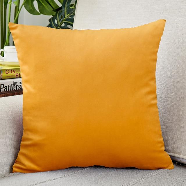 Housse de Coussin Velours 30x50cm Jaune Pastel | Housse Moderne