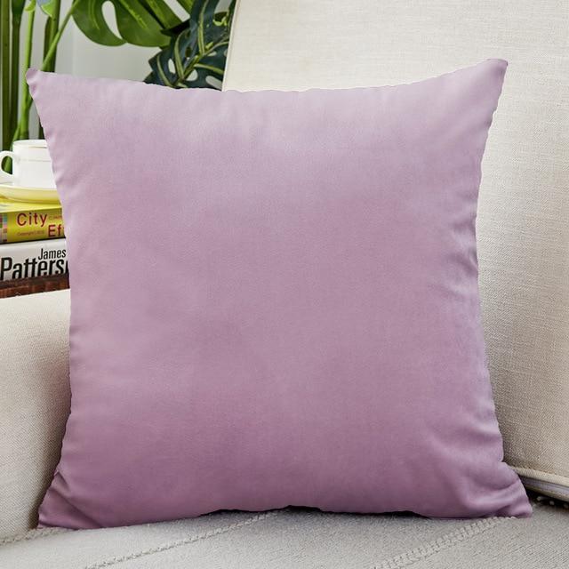 Housse de Coussin Velours 30x50cm Mauve | Housse Moderne