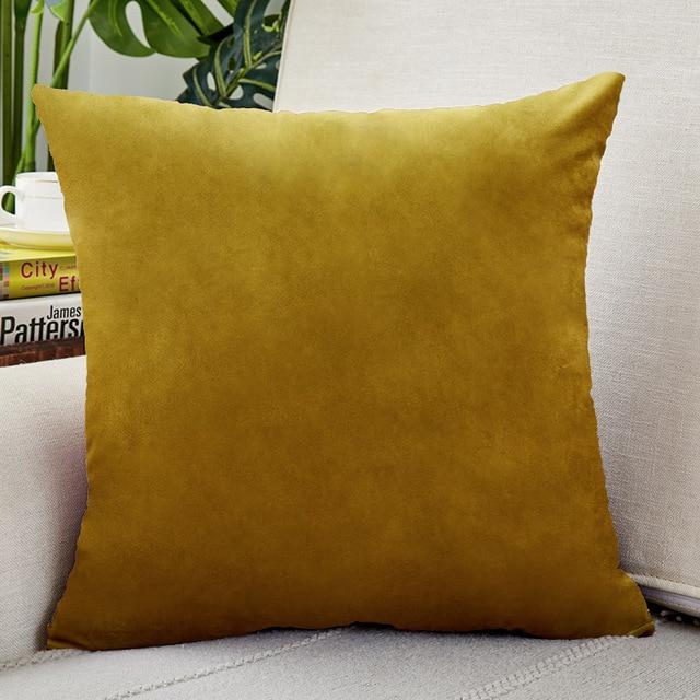 Housse de Coussin Velours 30x50cm Or | Housse Moderne