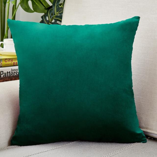 Housse de Coussin Velours 30x50cm Vert Forêt | Housse Moderne