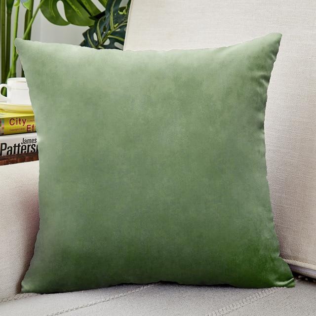 Housse de Coussin Velours 50x50cm Vert Émeraude | Housse Moderne