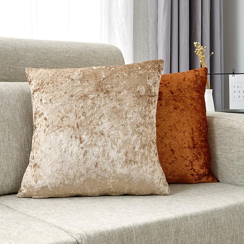 Housse de Coussin Velours de Glace 40x40cm | Housse Moderne