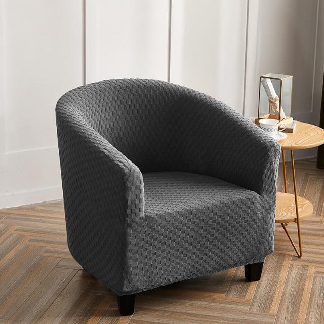 Housse de Fauteuil Cabriolet Damier Gris Anthracite | Housse Moderne