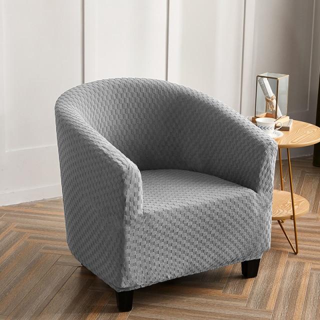 Housse de Fauteuil Cabriolet Damier Gris | Housse Moderne