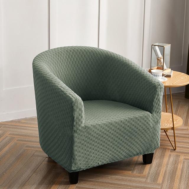 Housse de Fauteuil Cabriolet Damier Vert Amande | Housse Moderne