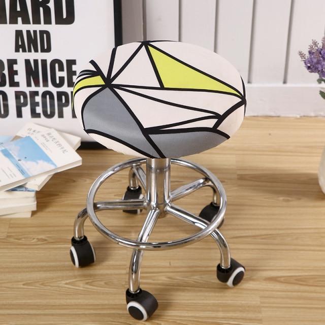 Housse de Tabouret Rond Extensible | Housse Moderne