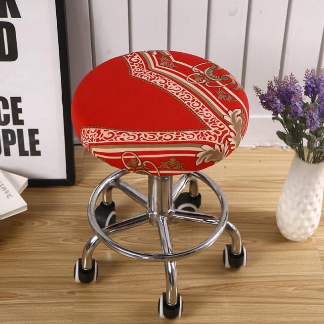Housse de Tabouret Rond Oriental | Housse Moderne