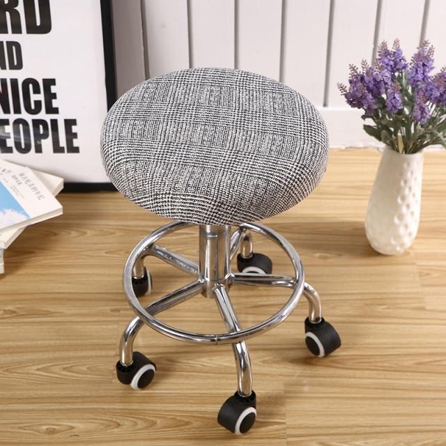 Housse de Tabouret Rond Scandinave | Housse Moderne