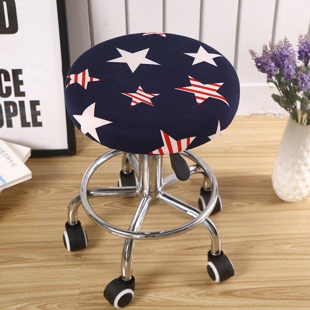 Housse de Tabouret Rond USA Star | Housse Moderne