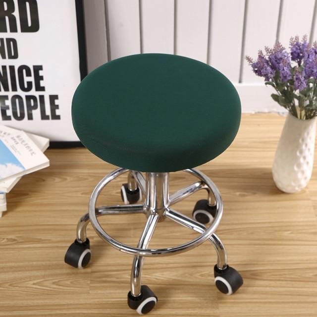 Housse de Tabouret Rond Vert | Housse Moderne