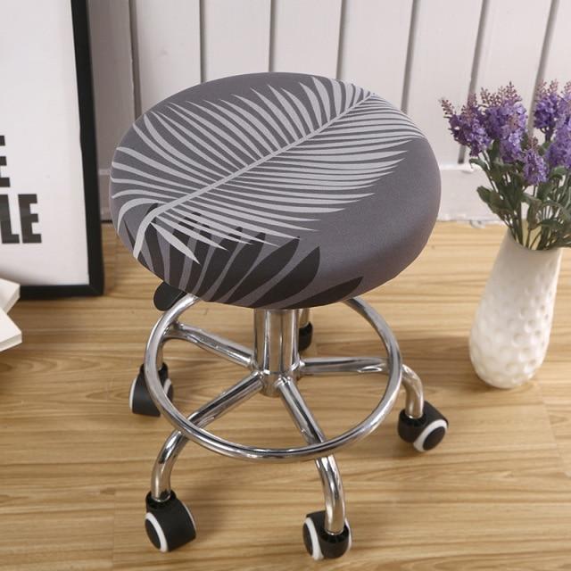 Housse de Tabouret Ronde Élastique | Housse Moderne