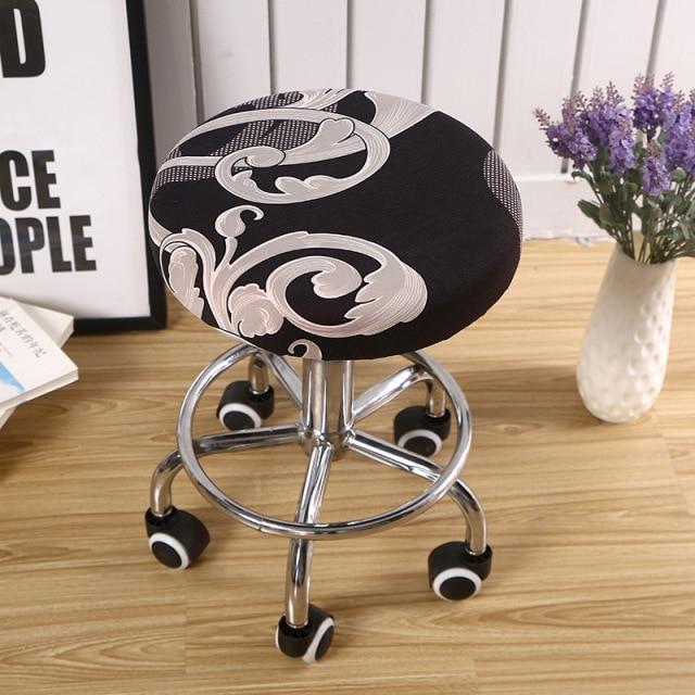 Housse de Tabouret de Bar Rond | Housse Moderne