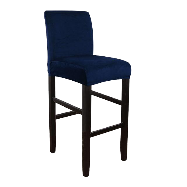 Housse de Tabouret de Bar Velours Bleu Marine | Housse Moderne