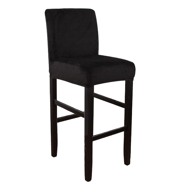 Housse de Tabouret de Bar Velours Noir | Housse Moderne