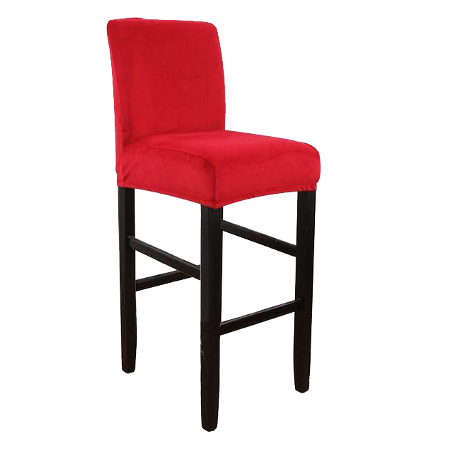 Housse de Tabouret de Bar Velours Rouge | Housse Moderne