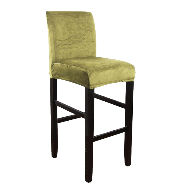 Housse de Tabouret de Bar Velours Vert Amande | Housse Moderne