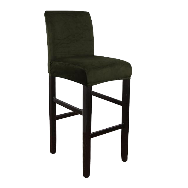 Housse de Tabouret de Bar Velours Vert Kaki | Housse Moderne
